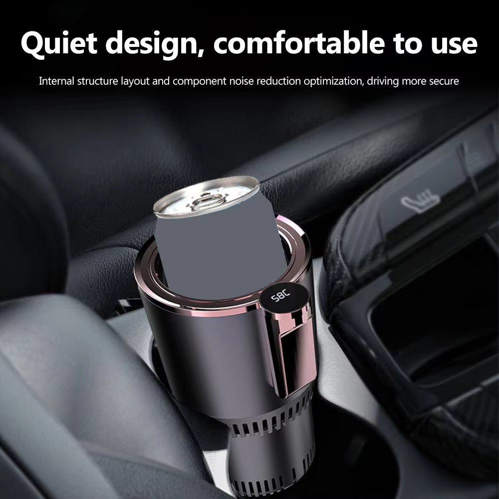 1Pc Car Smart Hot and Cold Cup Drinks Holders Digital Temperature Display Drink Cup Warmer Cooler for Home Office