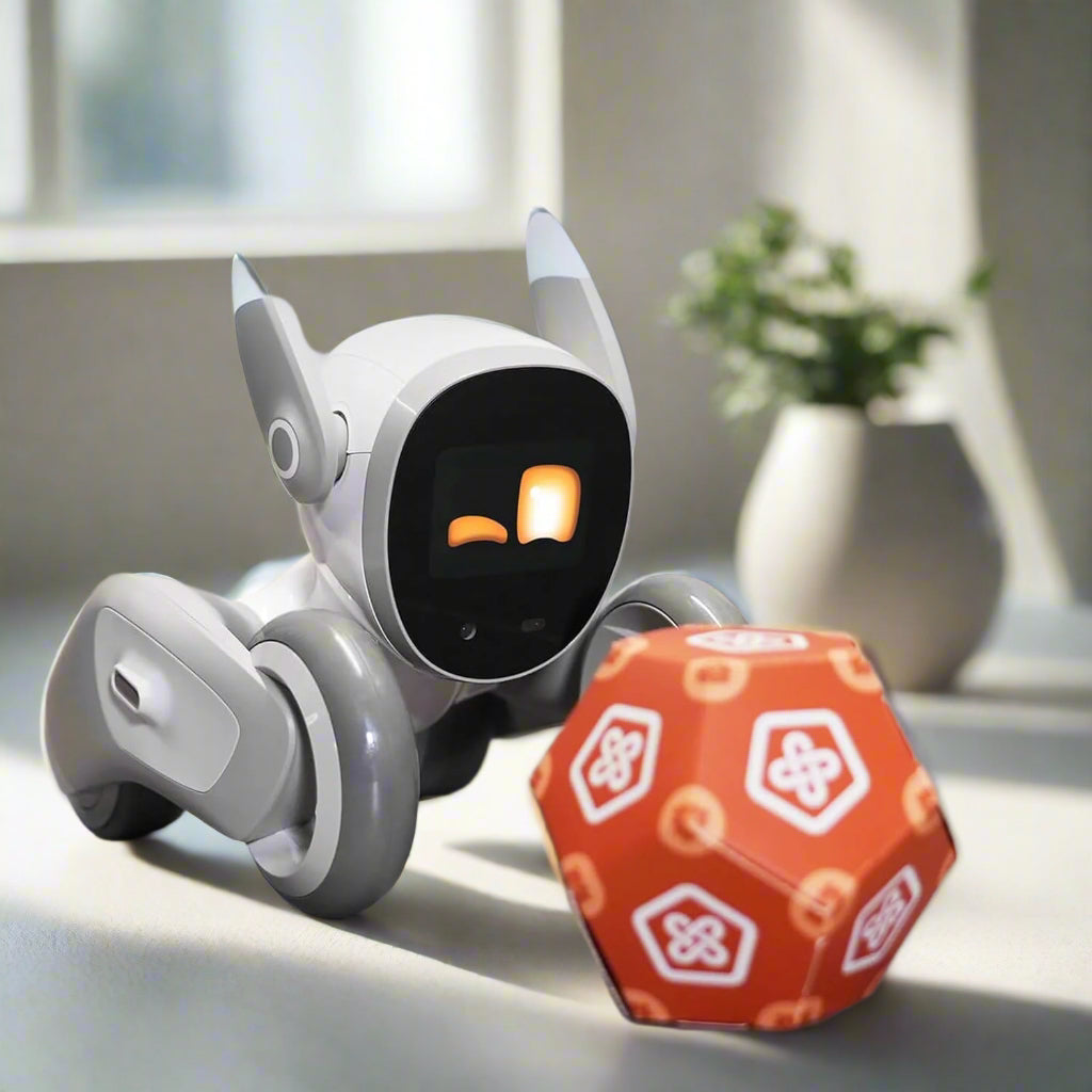 V24: the Most Advanced Smart Robot Pet Dog – Powered by GPT-4, Voice Command & Gesture Recognition, Real-Time Interaction for Kids, Boys & Girls – Includes Charging Dock